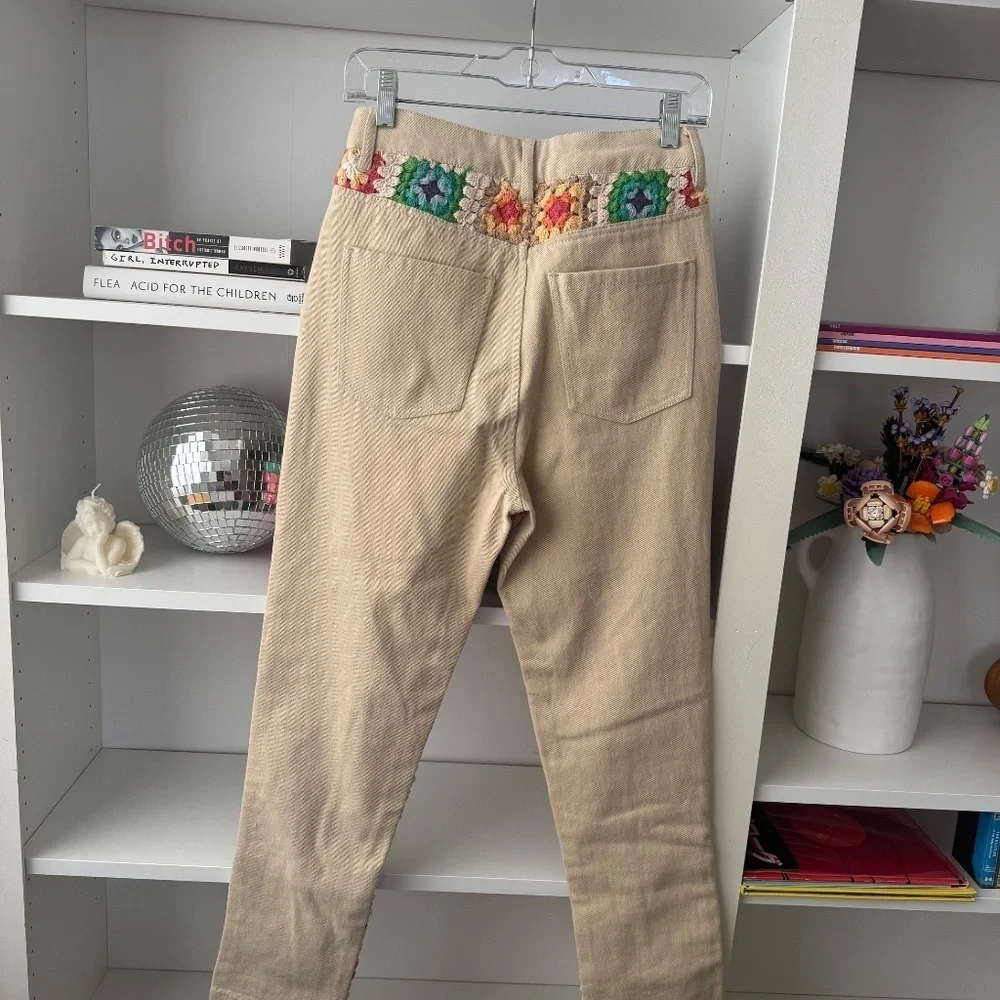 WE THE FREE PEOPLE Crochet Zuri Mom Jeans - Picture 8 of 11